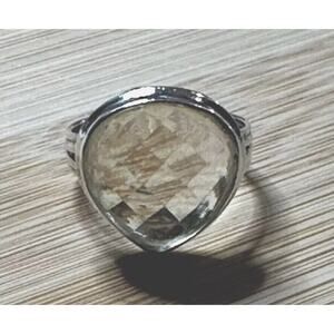 Natural Lemon Topaz Gemstone Handmade 925 Sterling Silver Ring Size 8